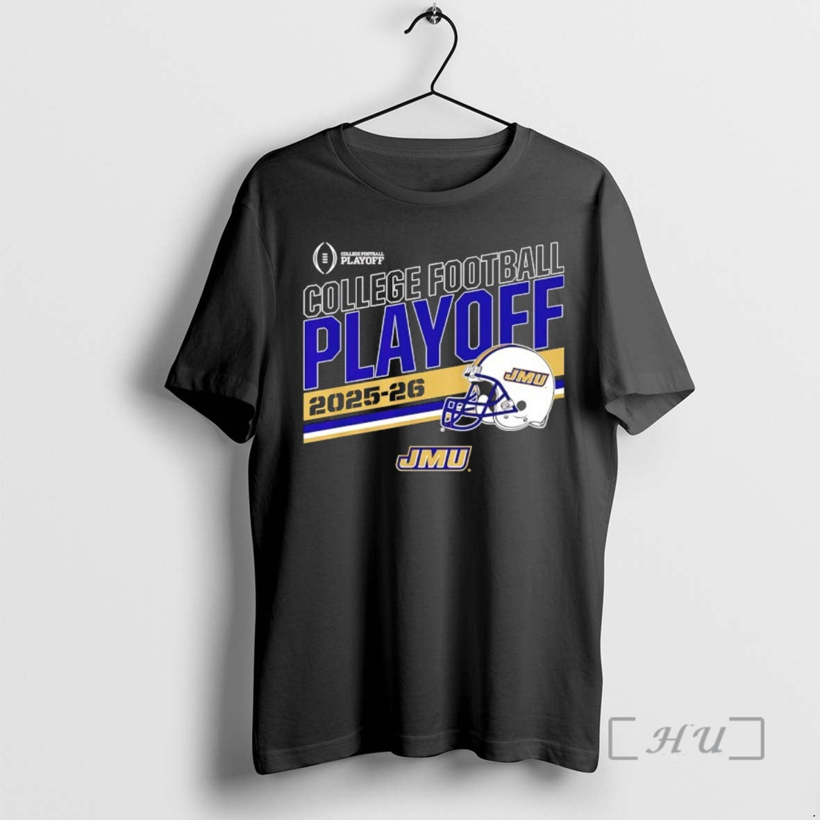 Officials James Madison Dukes 2025 2026 College Football Playoff Stripe Helmet Premium T Shirts Sweater