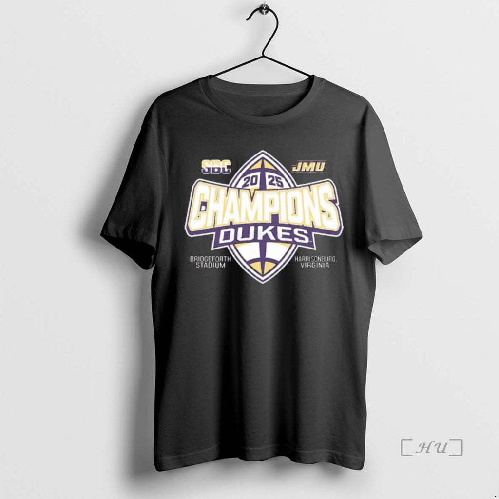 Officials James Madison Dukes 2025 Sun Belt Football Champions Bridgeforth Stadium Harrisonburg Virginia Premium