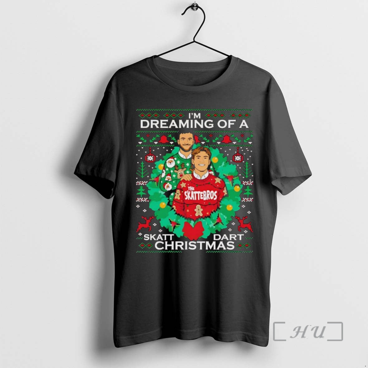 Officials Jaxson Dart And Cam Skattebo Im Dreaming Of Skatt Dart Christmas Premium T Shirts