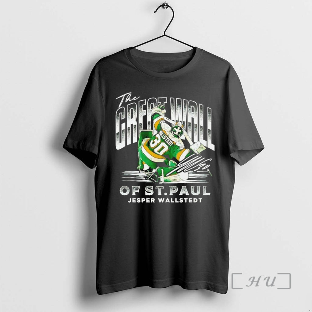 Officials Jesper Wallstedt Minnesota Wild The Great Wall Of St