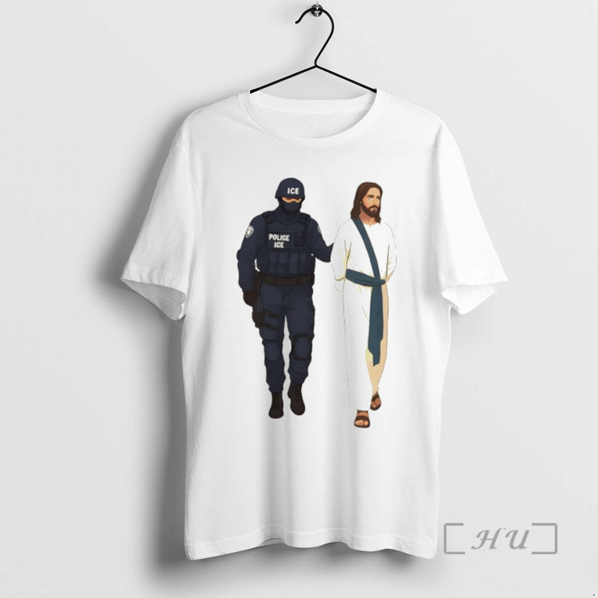 Officials Jesus Arrest Parody Abolish Ice Progressive Political Protest