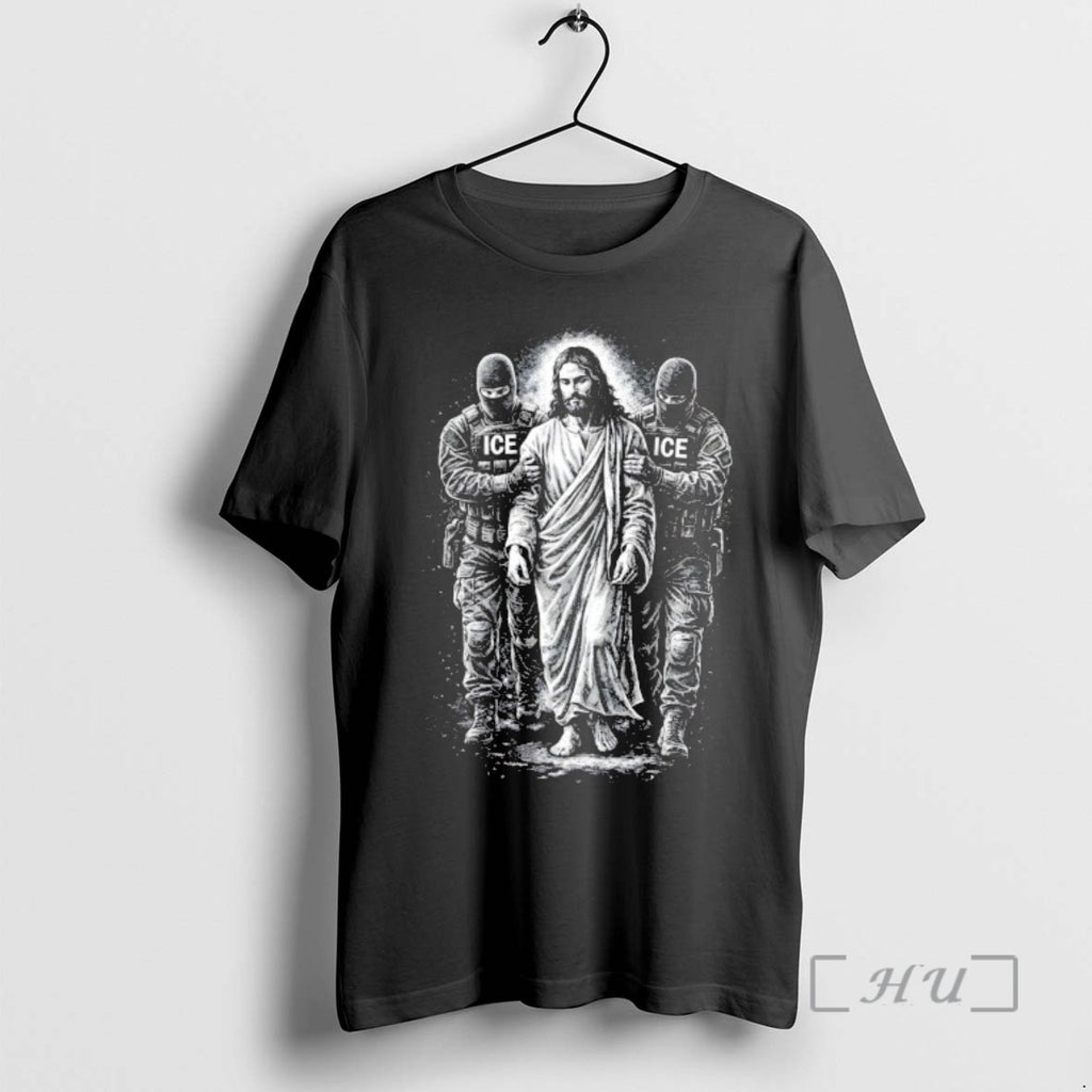 Officials Jesus Arrested Anti Ice Sarcastic Immigrant Rights Political Protest
