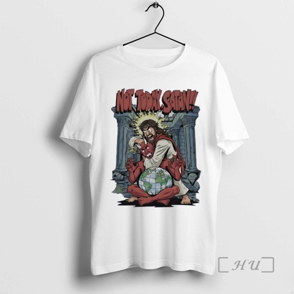 Officials Jesus Strangling Devil Santa Not Today Satan