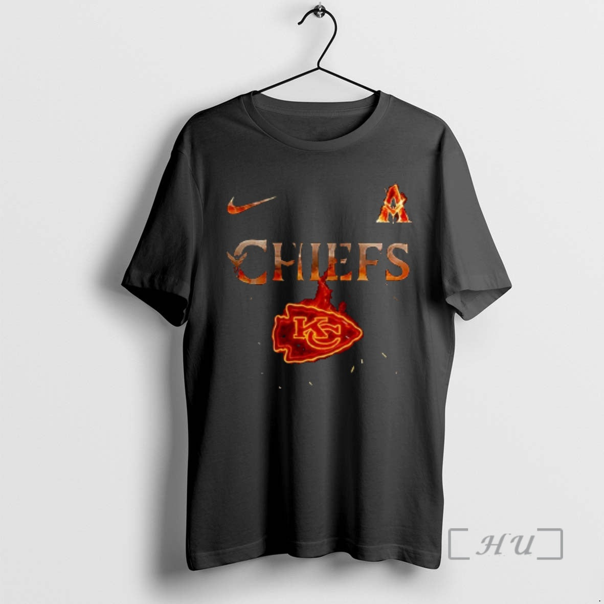 Officials Kansas City Chiefs X Avatar Fire And Ash Logo Double Sided Graphic Premium