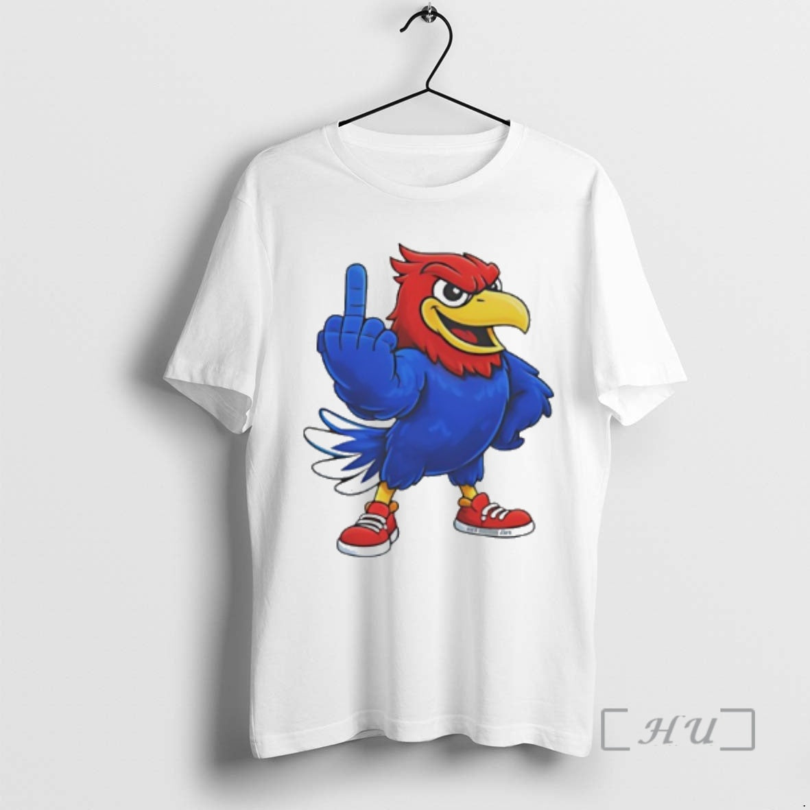 Officials Kansas Jayhawks Middle Finger Mascot