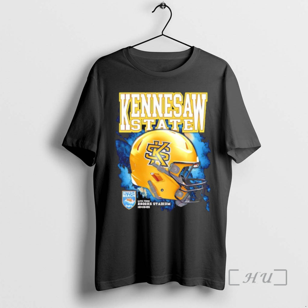 Officials Kennesaw State Owls Ksu Myrtle Beach Bowl 2025 Helmet