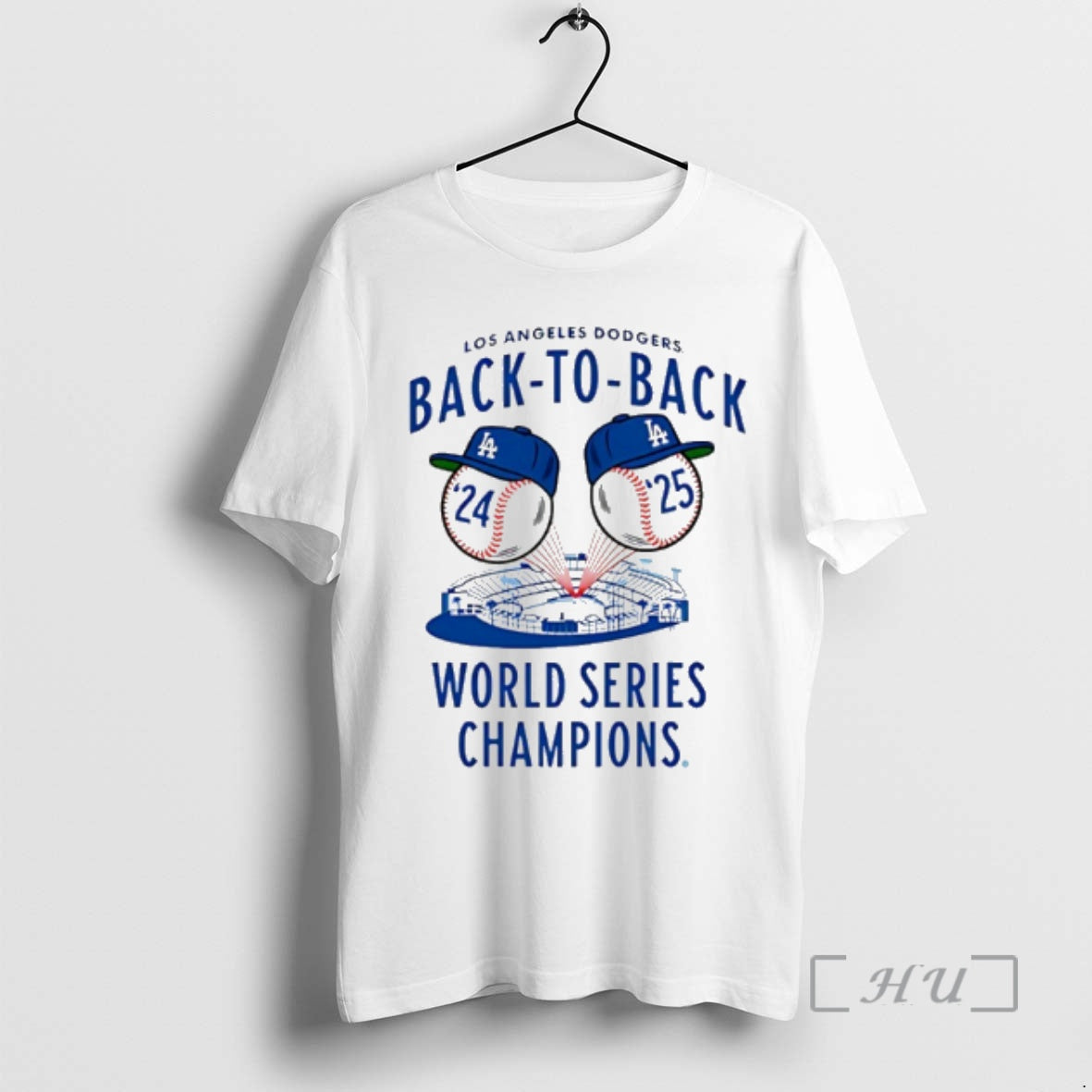 Officials La Dodgers Back To Back Jacks World Series Champs 2024 25 Premium T Shirts