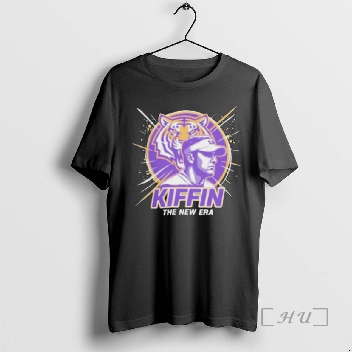 Officials Lane Kiffin The New Era Lsu College Football Coach Circle Black Premium T Shirts