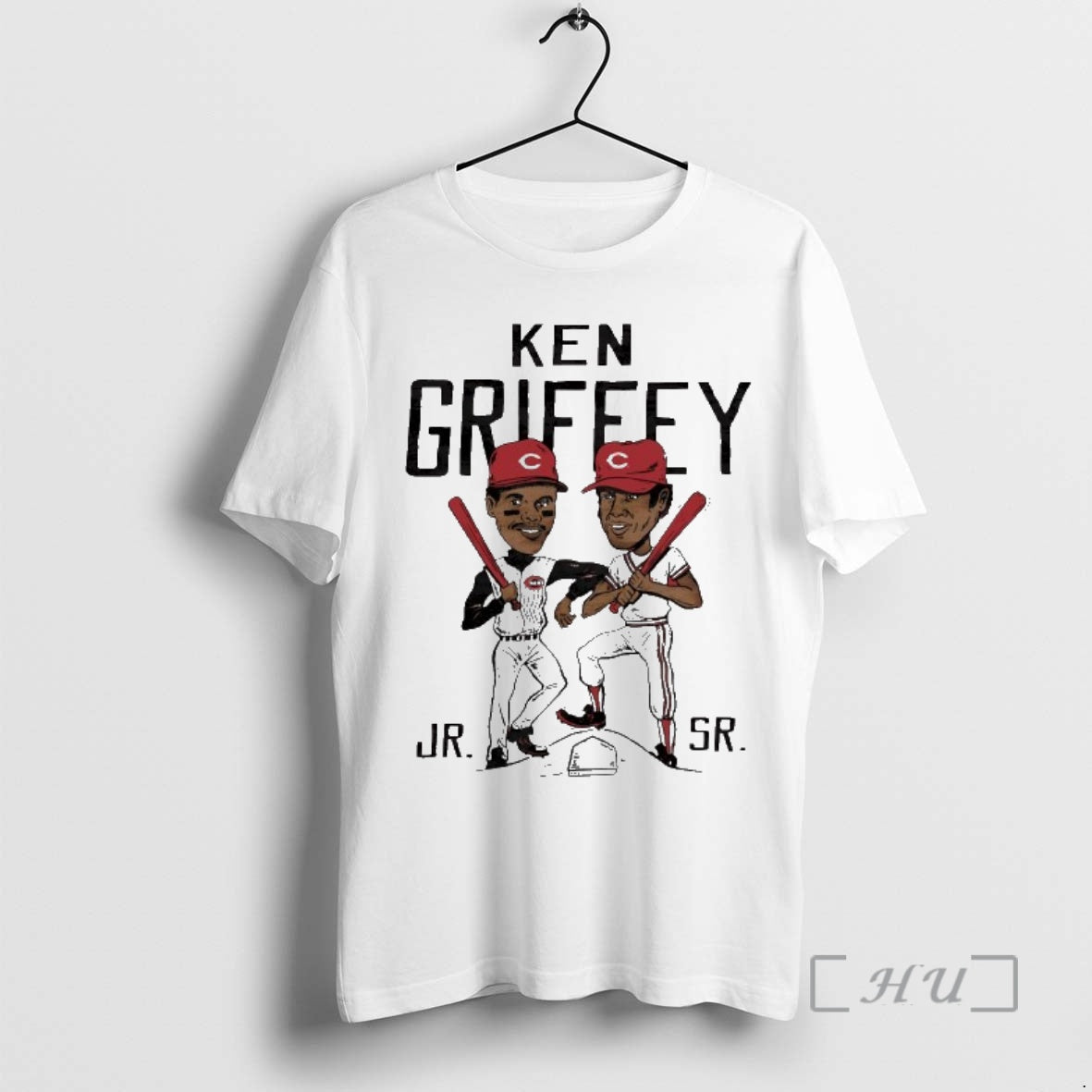 Officials Like Father Like Son Ken Griffey Father And Son Cincinnati Reds Caricature Premium