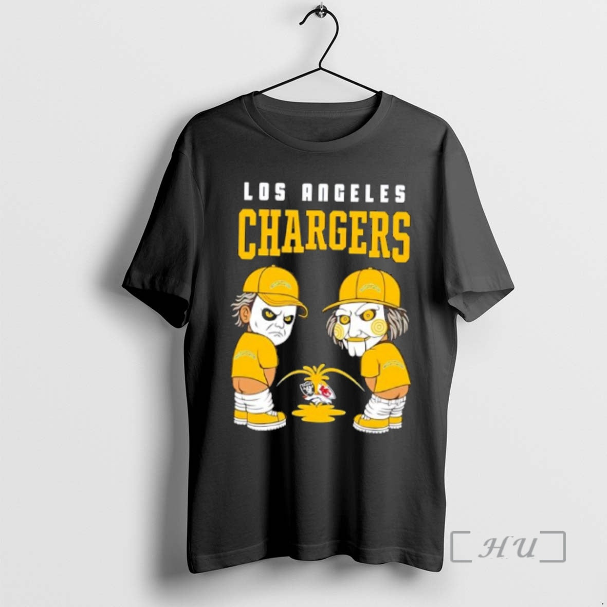 Officials Los Angeles Chargers Michael Myers Piss On Chiefs Broncos Raiders Premium T Shirts Sweater