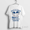 Officials Los Angeles Dodgers Back To Back Jacks World Series Champs 2024 25 Premium
