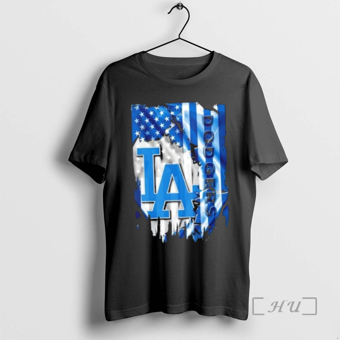 Officials Los Angeles Dodgers Baseball X American Flag