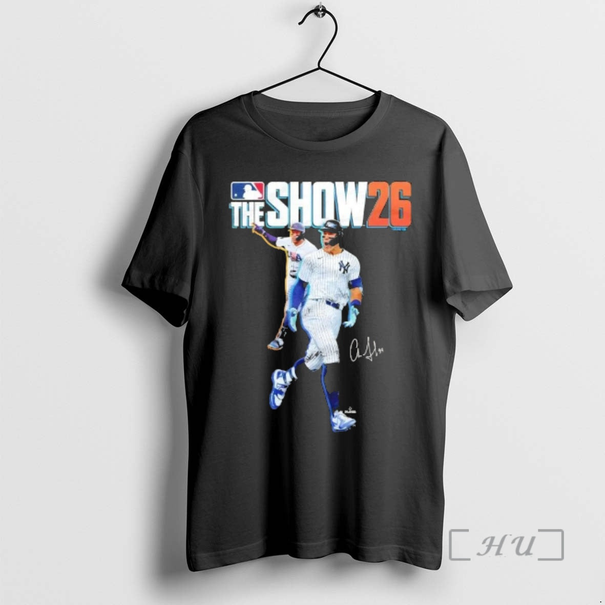 Officials Mlb The Show 26 Cover New York Yankees Aaron Judge Baseball Premium T Shirts