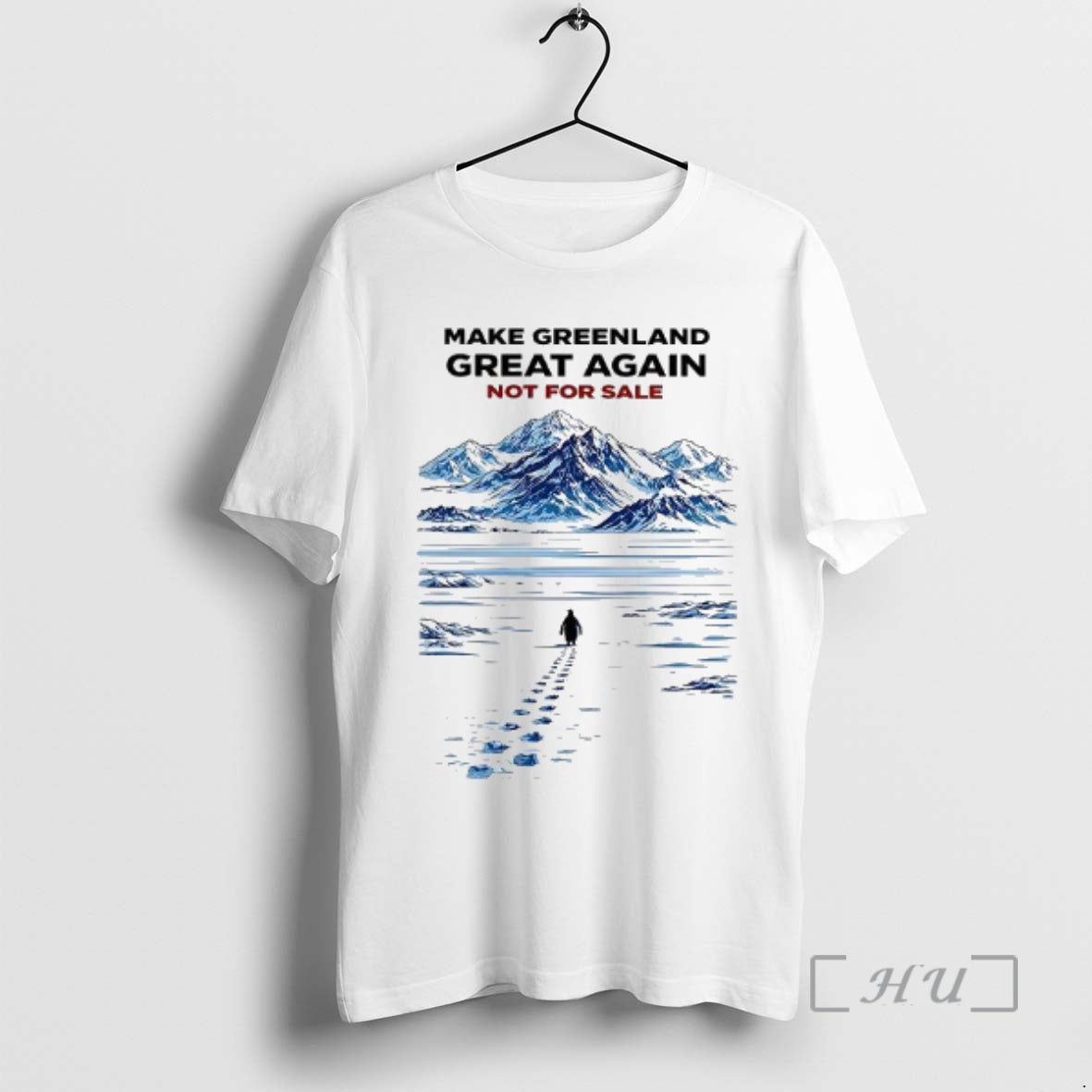 Officials Make Greenland Great Again Not For Sale Penguin Mountain Trump Caricature Woman Premium