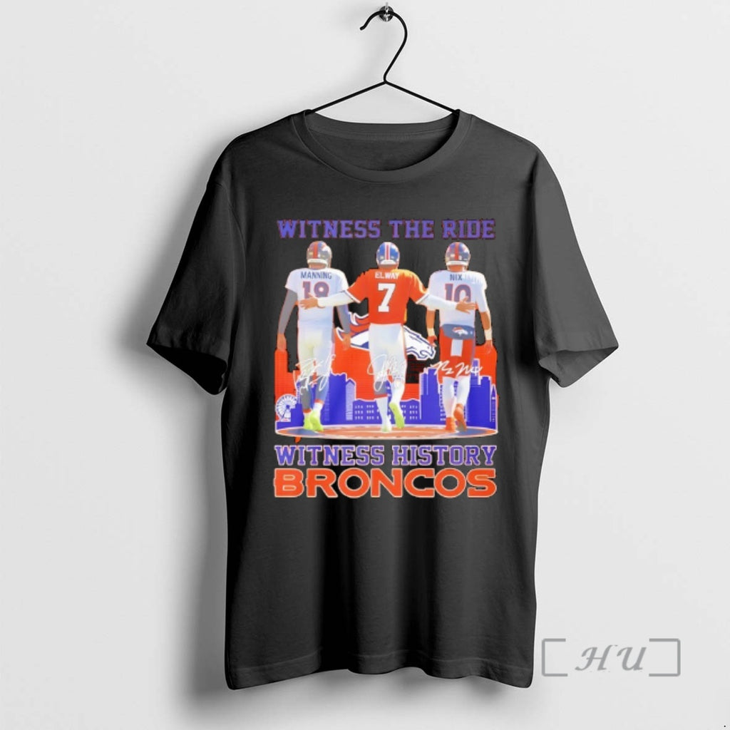 Officials Manning Elway Nix Witness The Ride Witness History Broncos