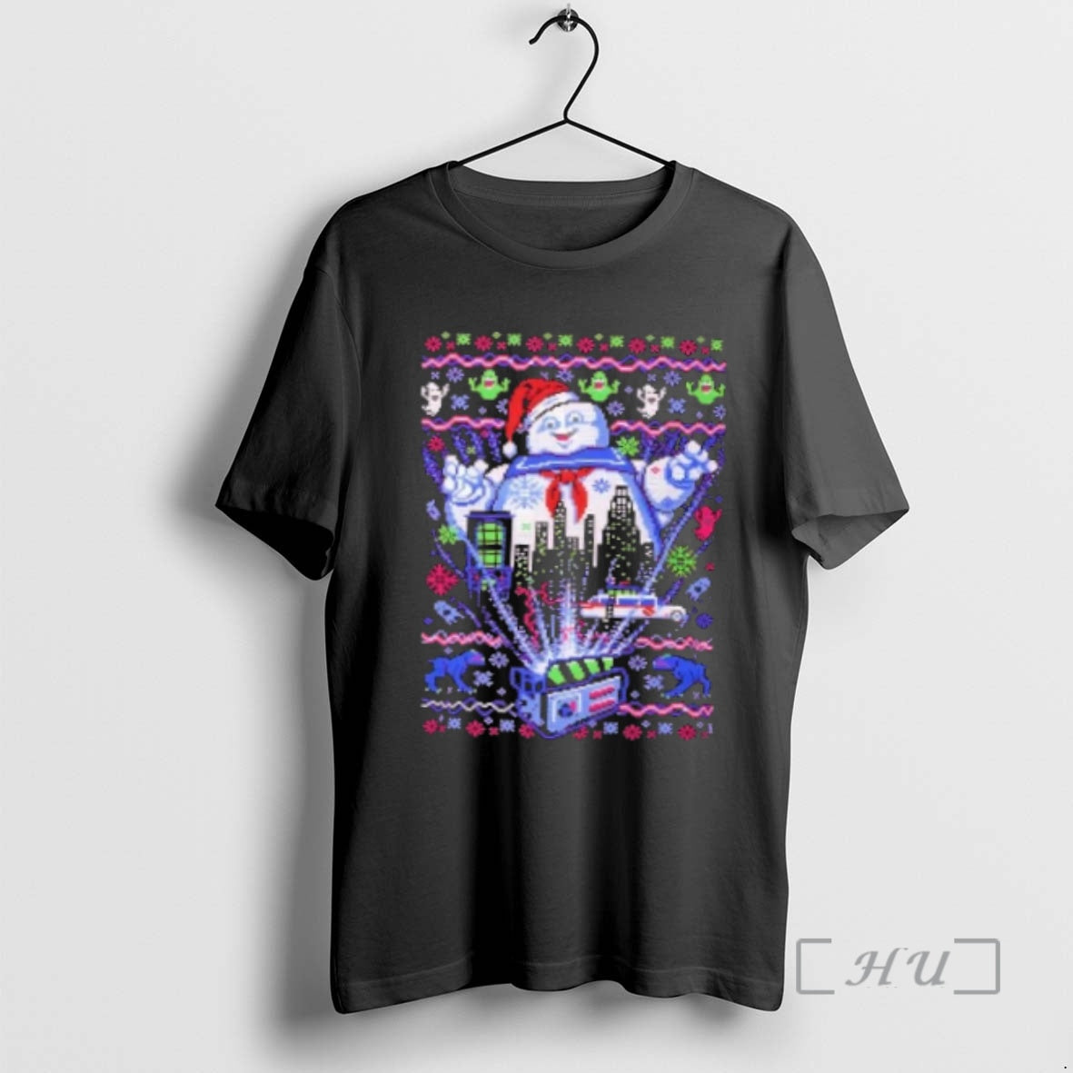 Officials Marshmallow Man Ugly Christmas Pixel Art