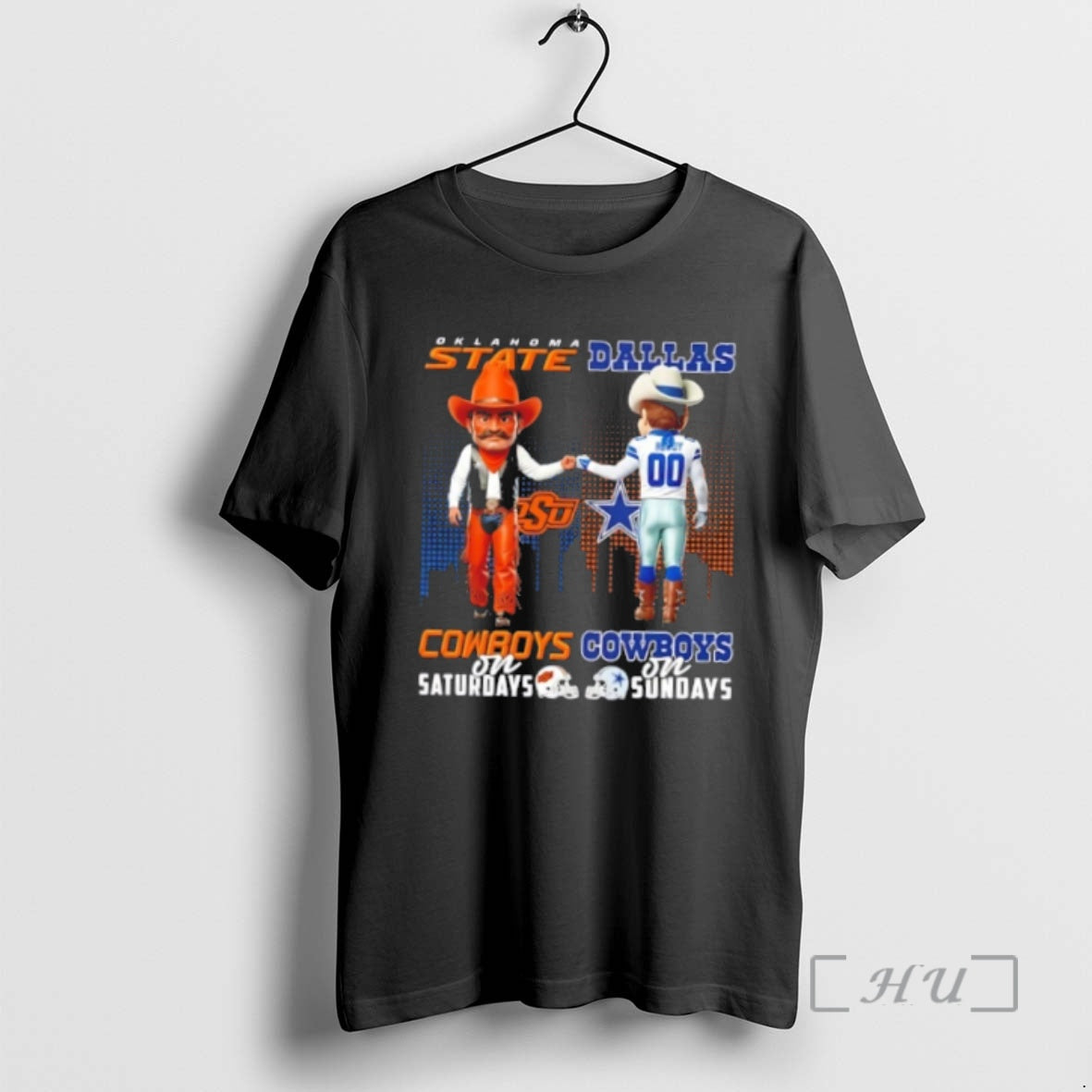 Officials Mascots Oklahoma State Cowboys On Saturdays X Dallas Cowboys On Sundays Skyline Premium