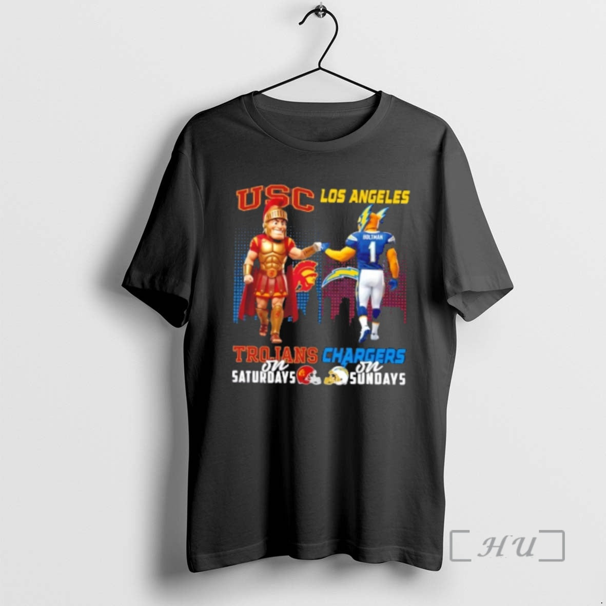 Officials Mascots Usc Trojans On Saturdays X Los Angeles Chargers On Sundays Skyline Premium