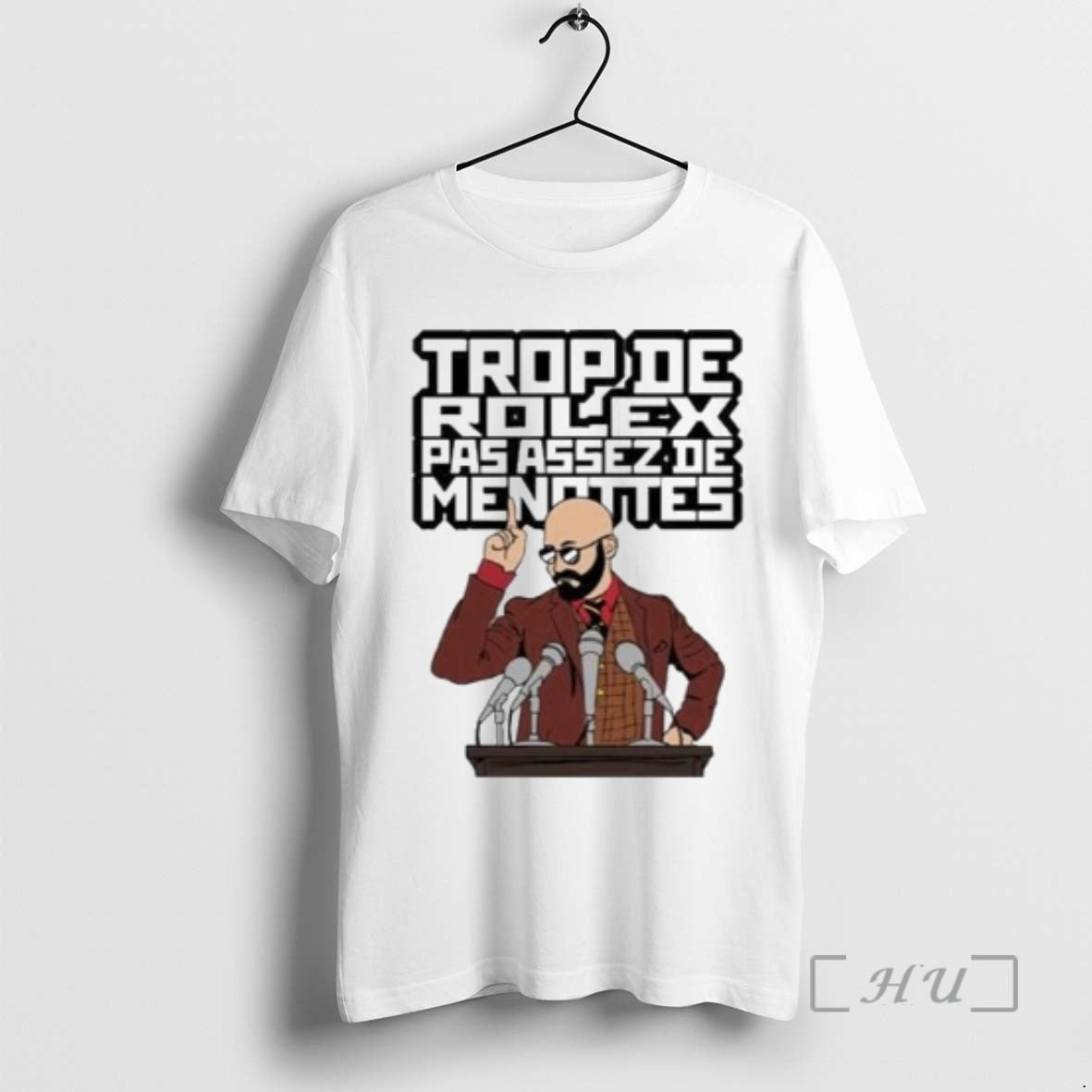 Officials Max Richard Rolex Pas Assez De Menottes Graphic Circle White Premium T Shirts Sweater