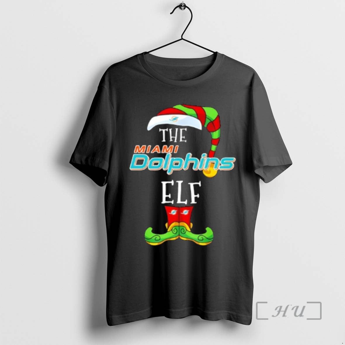 Officials Miami Dolphins Christmas Team Mashup Elf
