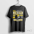 Officials Michigan Wolverines Football Cheez It Citrus Bowl 2025 Helmet Circle Black Premium T Shirts