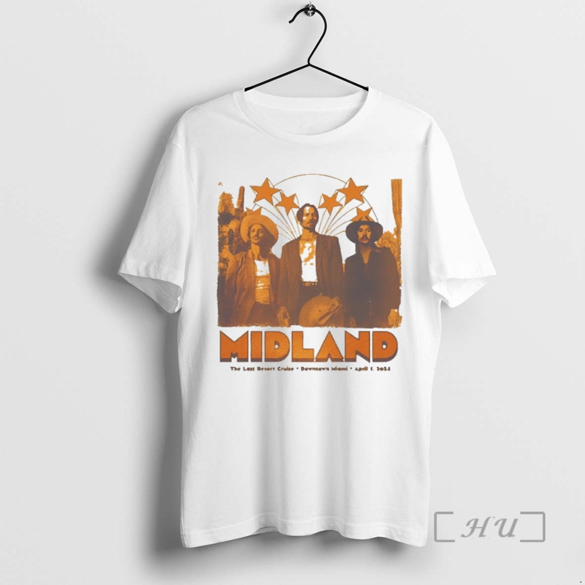 Officials Midland The Last Resort Cruise Downtown Miami April 1 2024 Stars Premium T Shirts