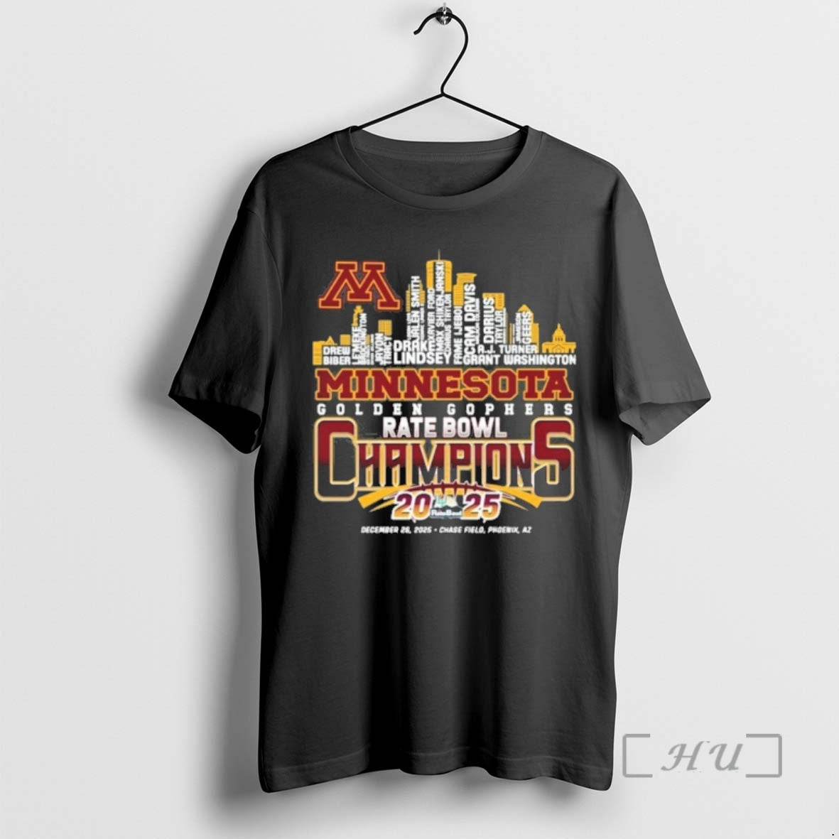 Officials Minnesota Golden Gophers Bowl Champions Typo 2025