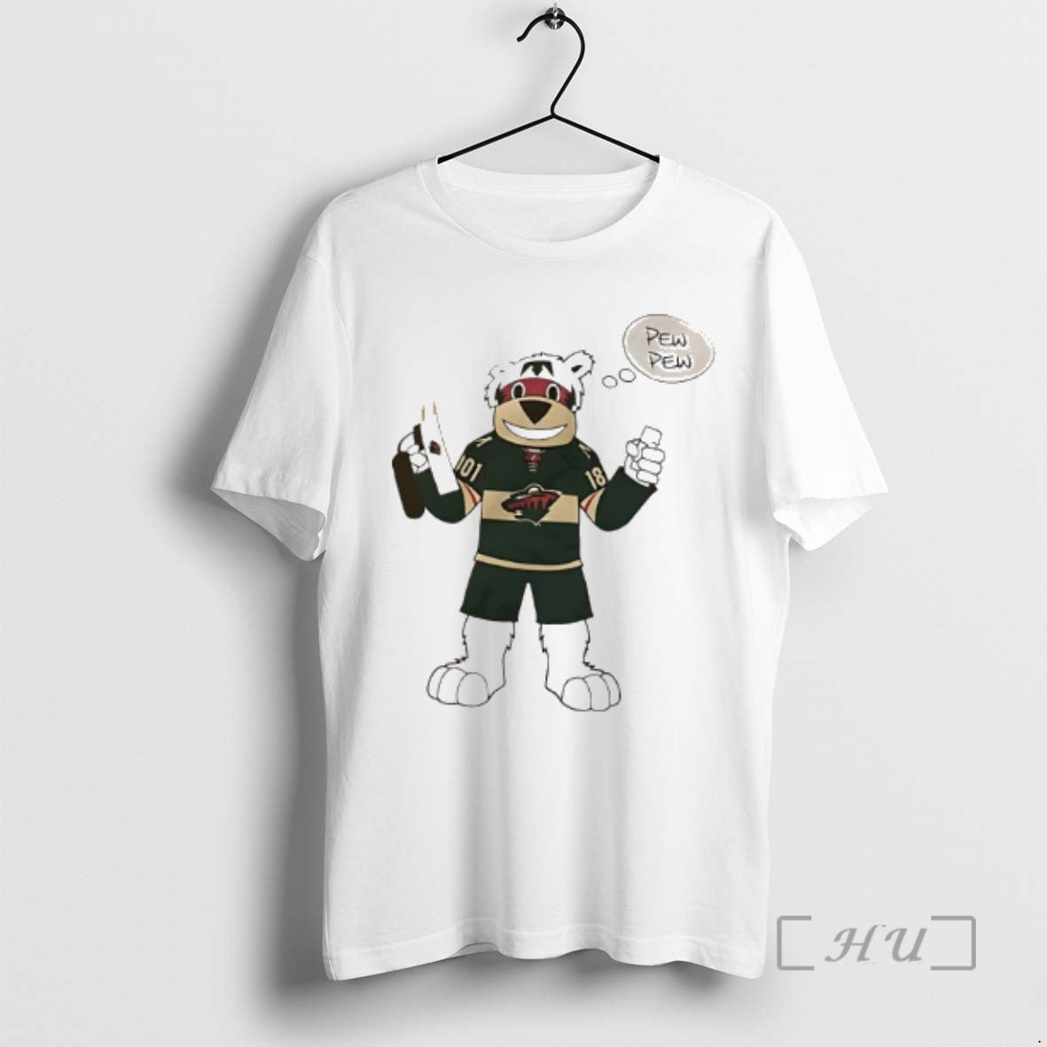 Officials Minnesota Wild Nordy Mascot Pew Pew