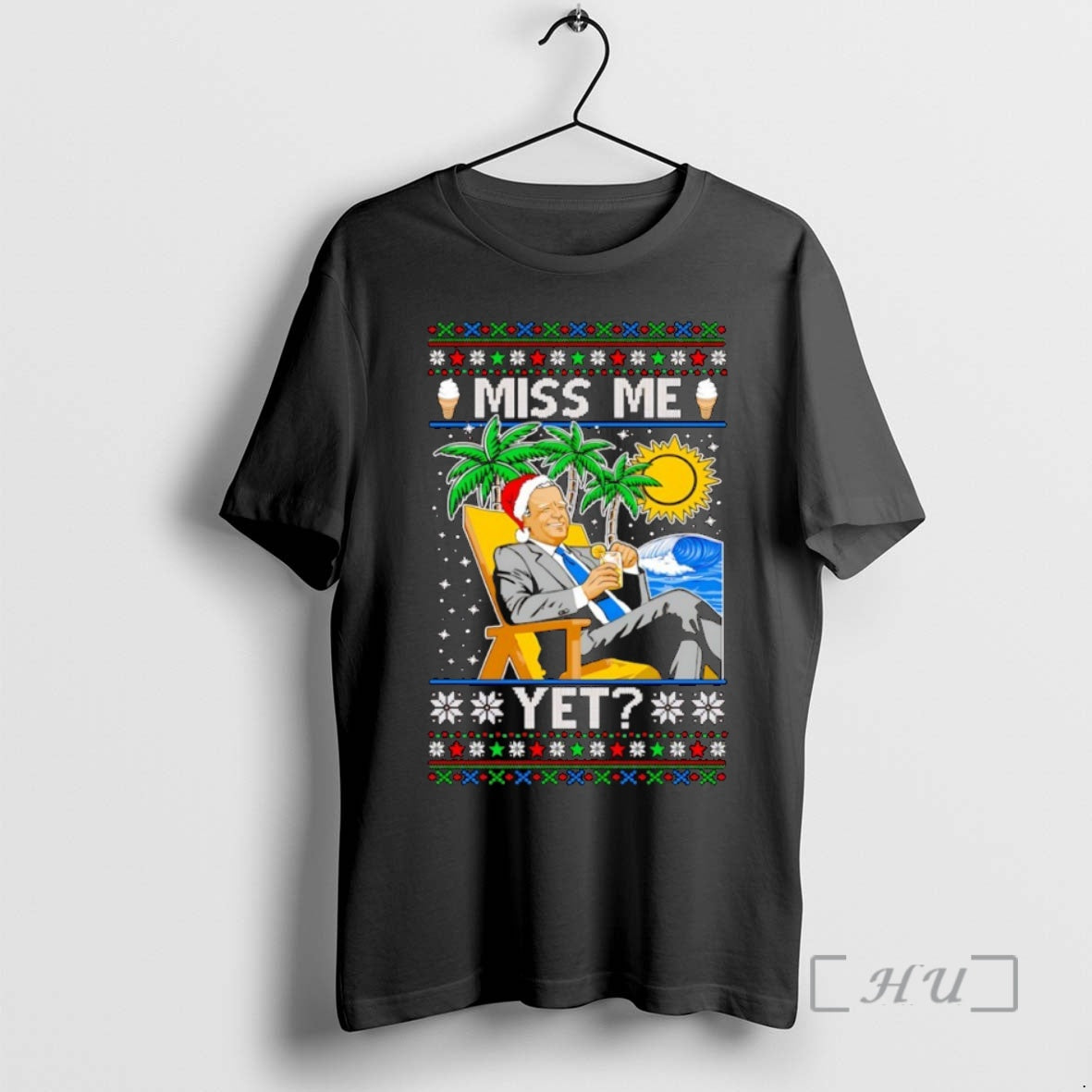 Officials Miss Me Yet Joe Biden President Usa Ugly Christmas Sweat Premium T Shirts Sweater