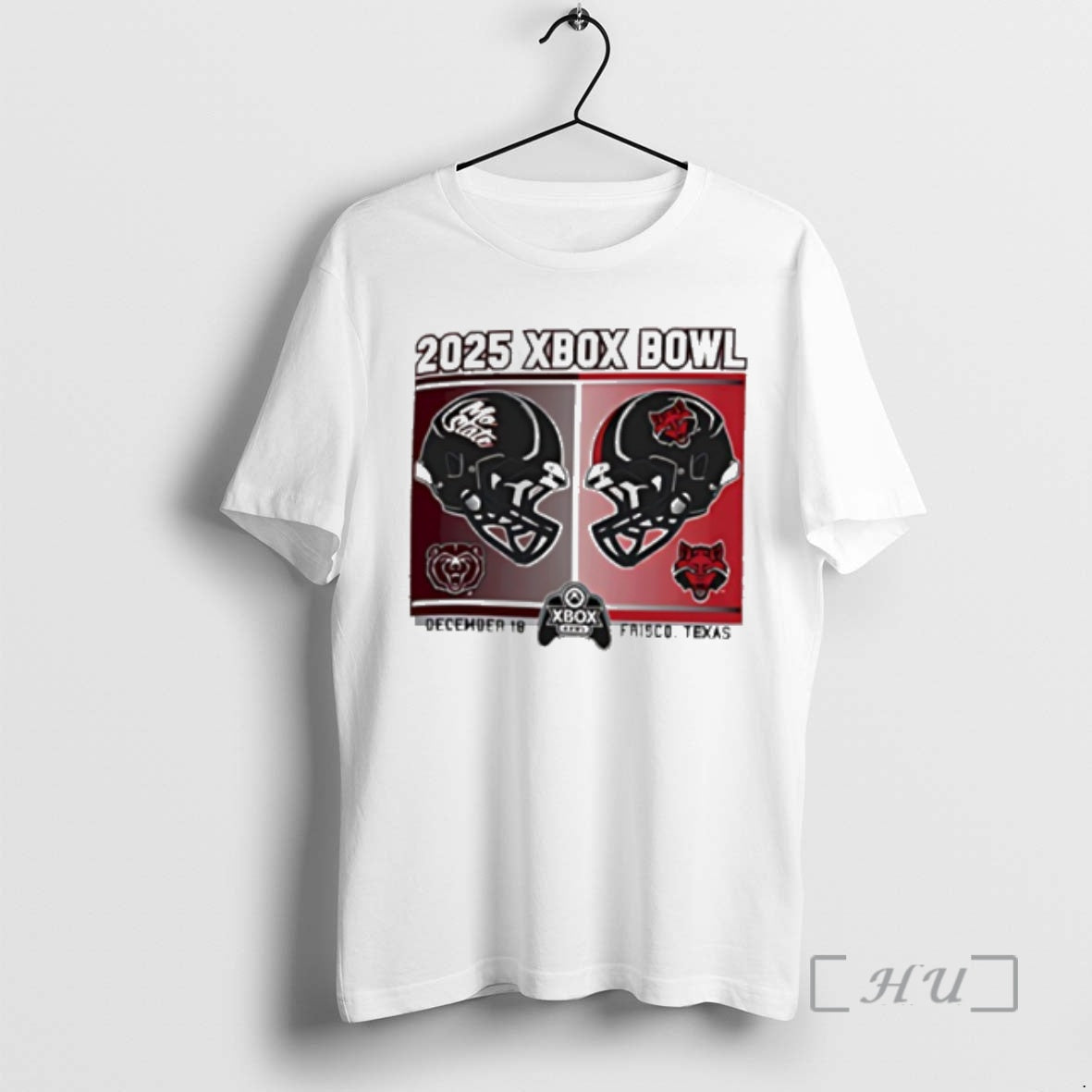 Officials Missouri State Bears Vs Arkansas State Red Wolves 2025 Xbox Bowl Premium T Shirts