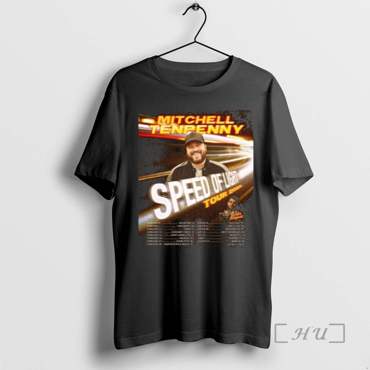 Officials Mitchell Tenpenny Speed Of Light Tour 2026 North America City Dates Premium T Shirts