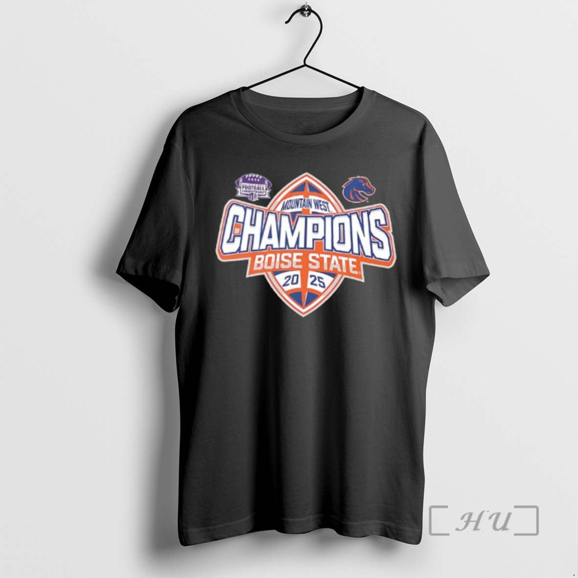 Officials Mountain West Conference Champions Boise State Broncos Locker Room 2 Sided Premium T Shirts