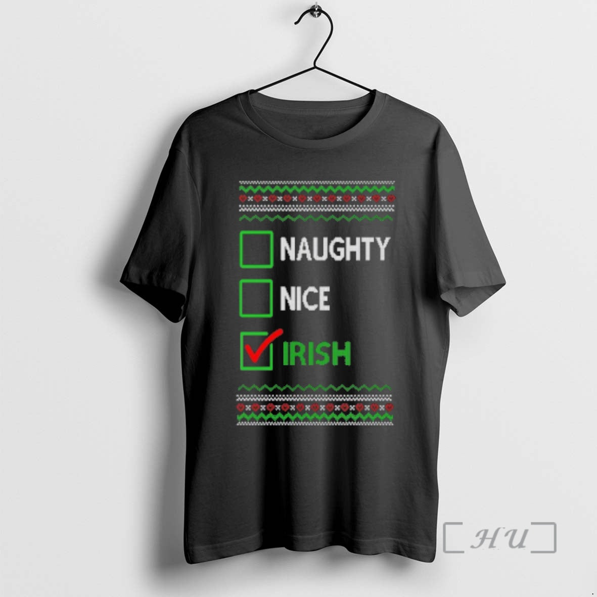 Officials Naughty Nice Irish Ugly Christmas Sweat