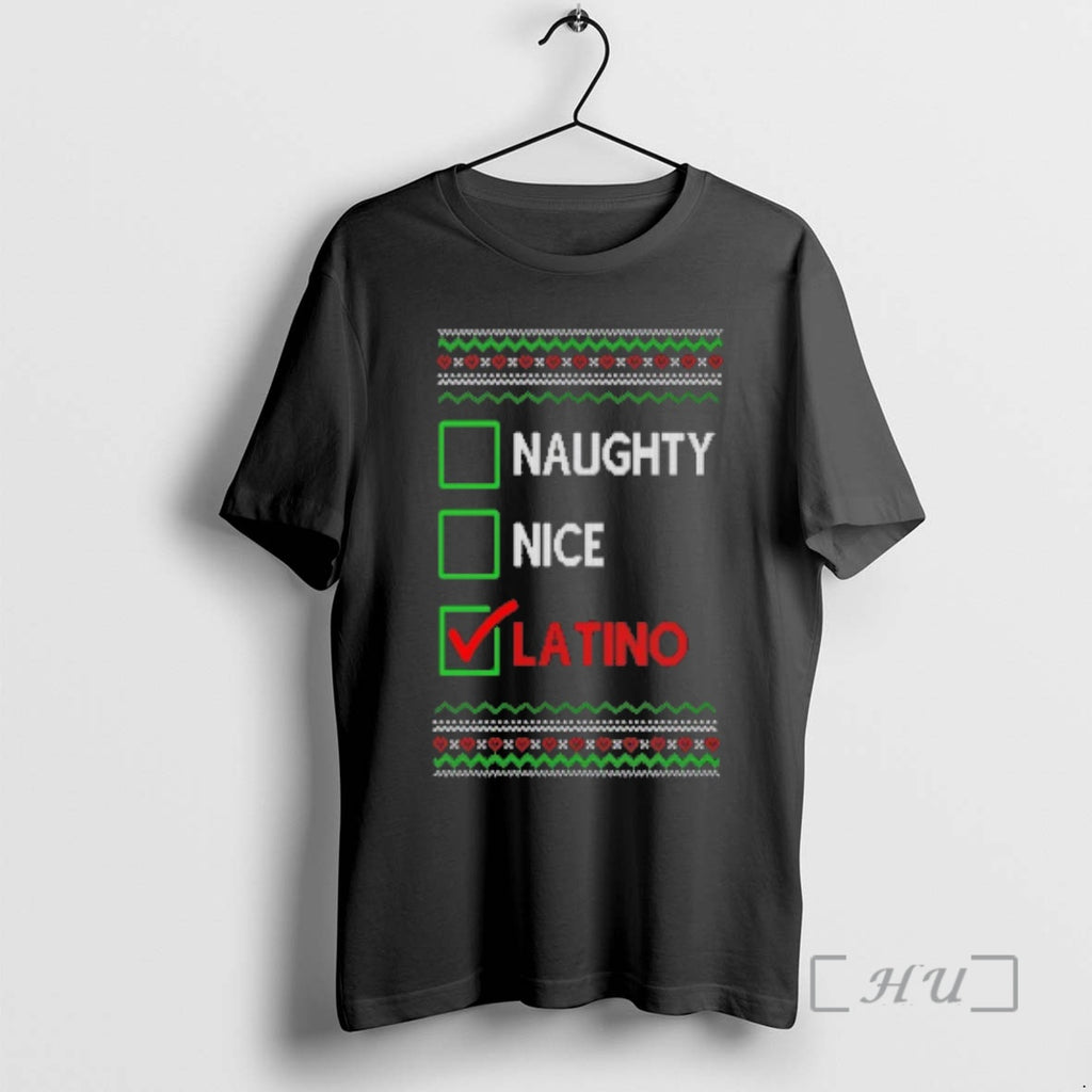 Officials Naughty Nice Latino Ugly Christmas Sweat