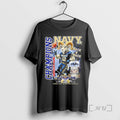 Officials Navy Midshipmen Back 2 Back 24 25 Americas Game Champions Mascot Premium T Shirts