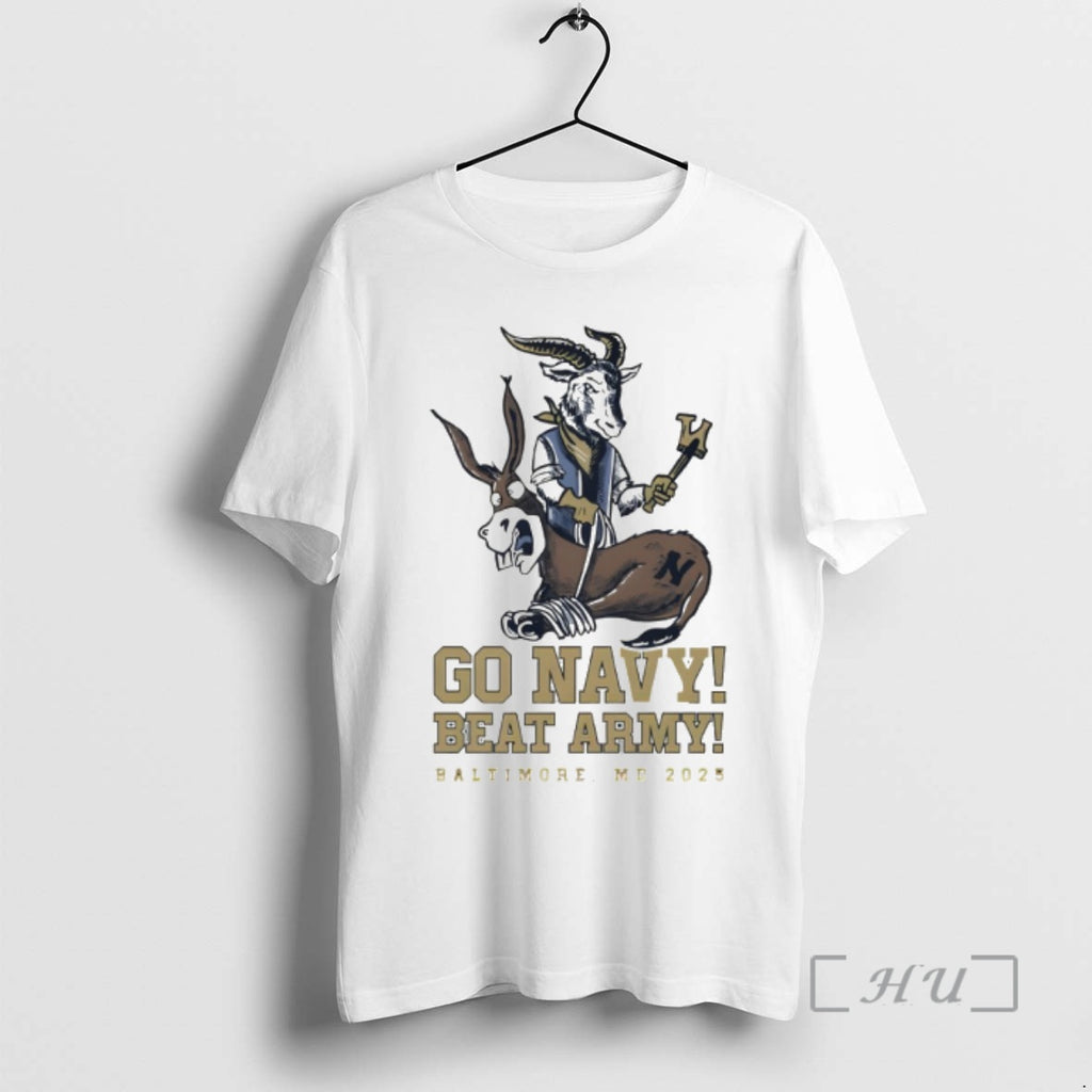 Officials Navy Midshipmen Go Navy Beat Army Black Knights Baltimore Md 2025 Premium T Shirts