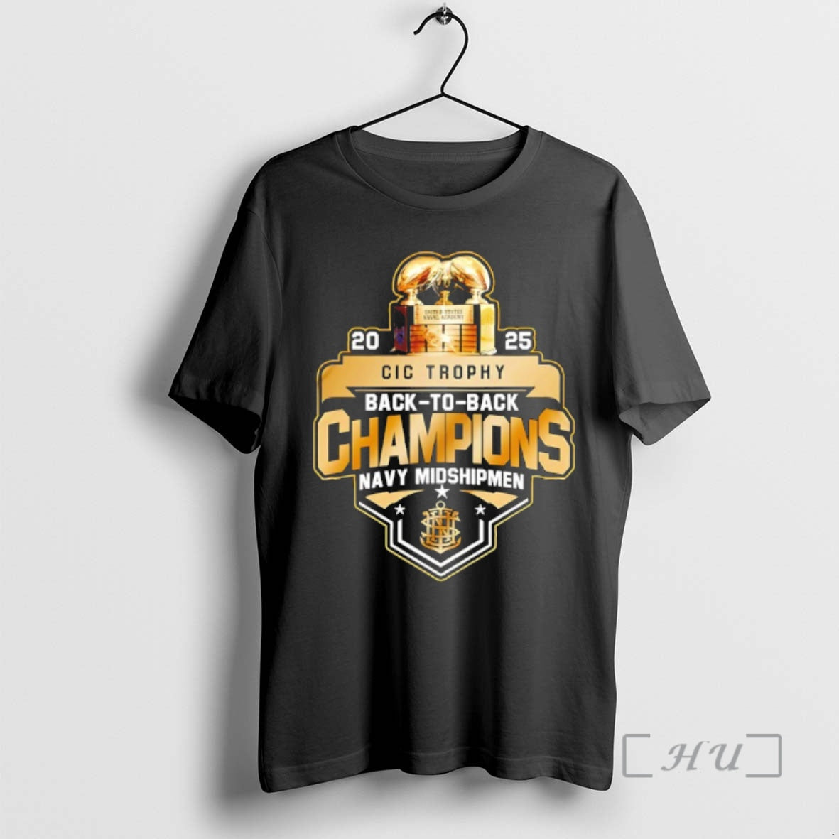 Officials Navy Midshipmen Special Back To Back Cic Trophy Champions 2025 Premium T Shirts Sweater