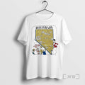 Officials Nevada Sporting Map Cartoon Vintage