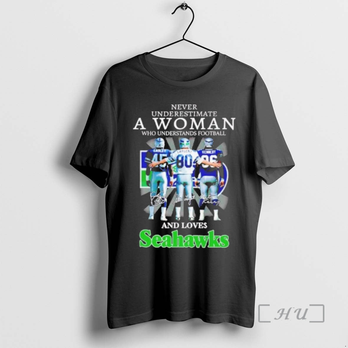 Officials Never Underestimate A Woman Who Understands Football And Loves Seahawks Players Premium T Shirts