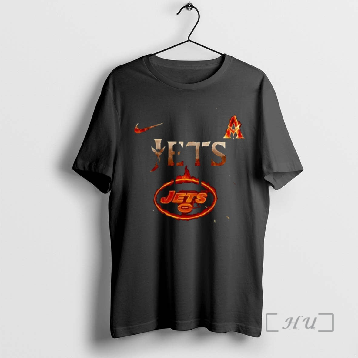 Officials New York Jets X Avatar Fire And Ash Logo Double Sided Graphic Premium