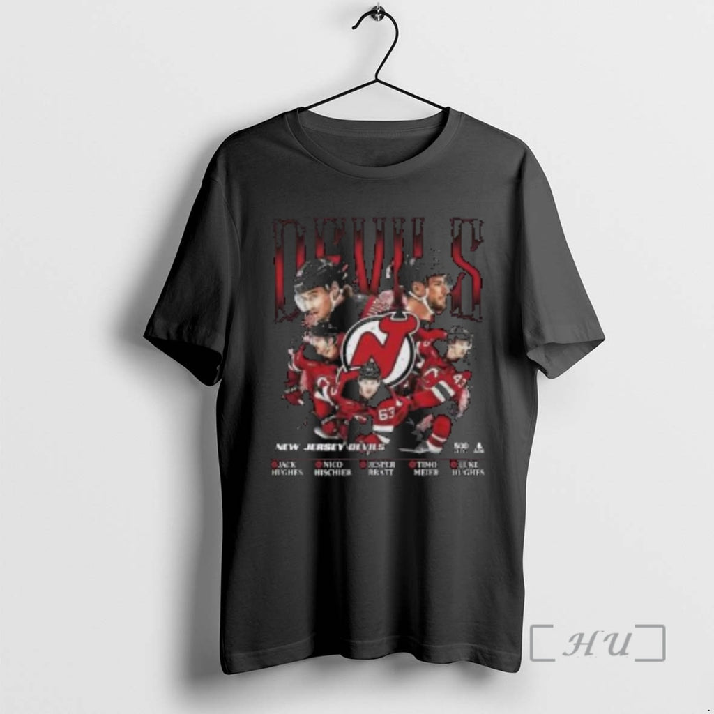 Officials Nhl New Jersey Devils 5 Stars Circle Black