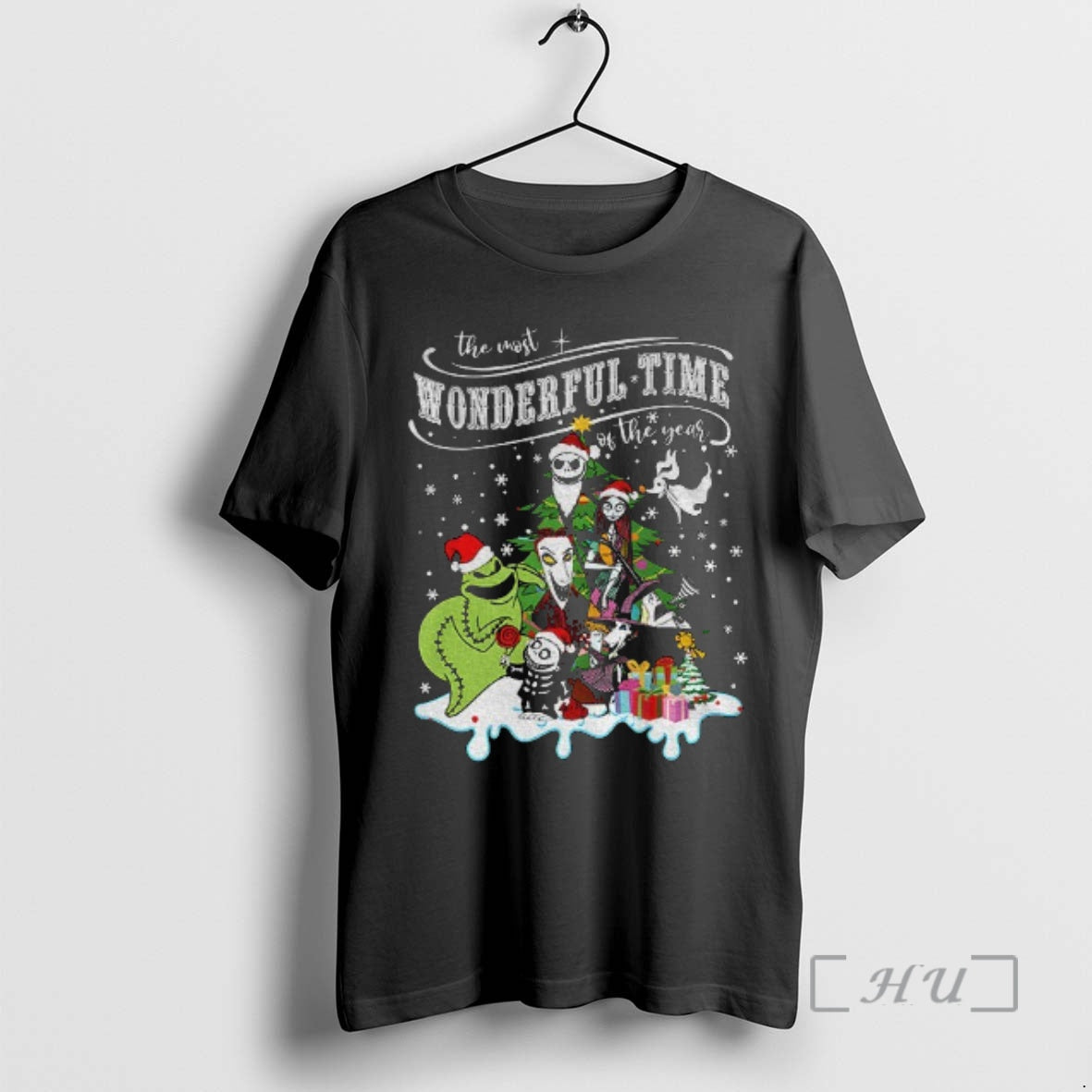 Officials Nightmare Before Santa Hat The Most Wonderful Time Of The Year Merry Christmas Premium