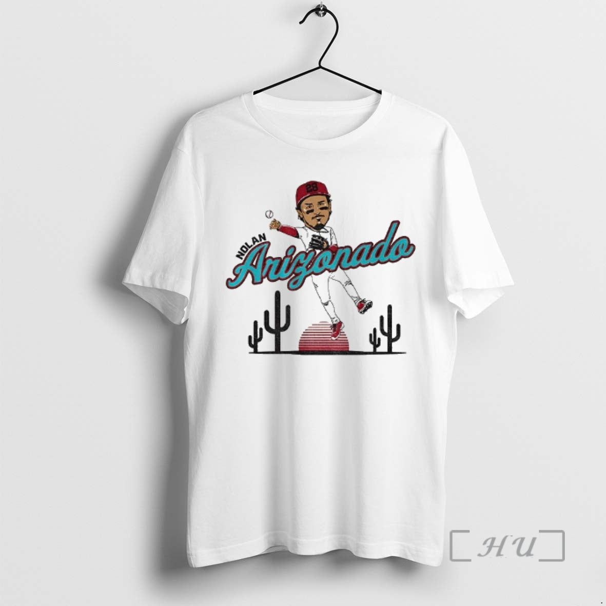 Officials Nolan Arenado Arizona Diamondbacks Baseball Caricature Vintage