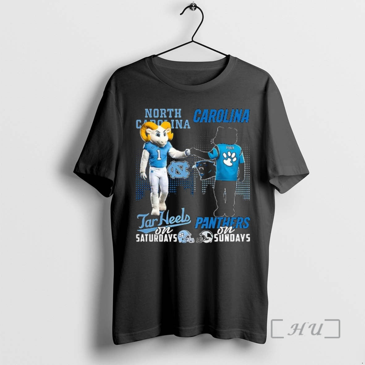 Officials North Carolina Tar Heels On Saturdays Vs Carolina Panthers On Sundays Mascot Premium