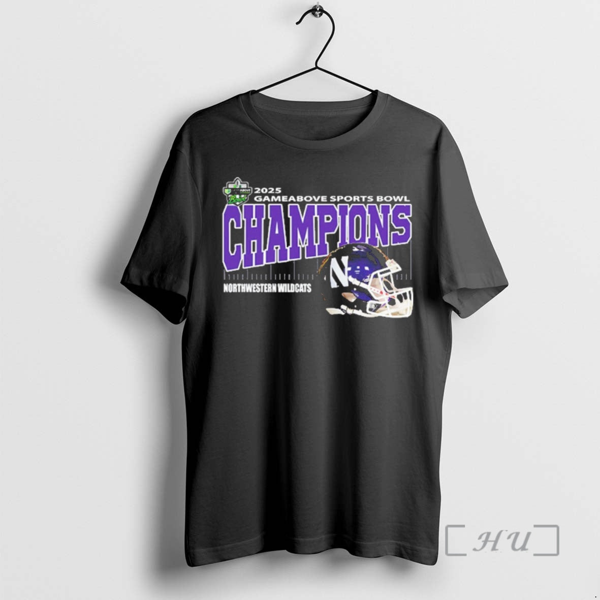 Officials Northwestern Wildcats Gameabove Sports Bowl Champions Ford Field Detroit Mi 2025 Helmet Premium