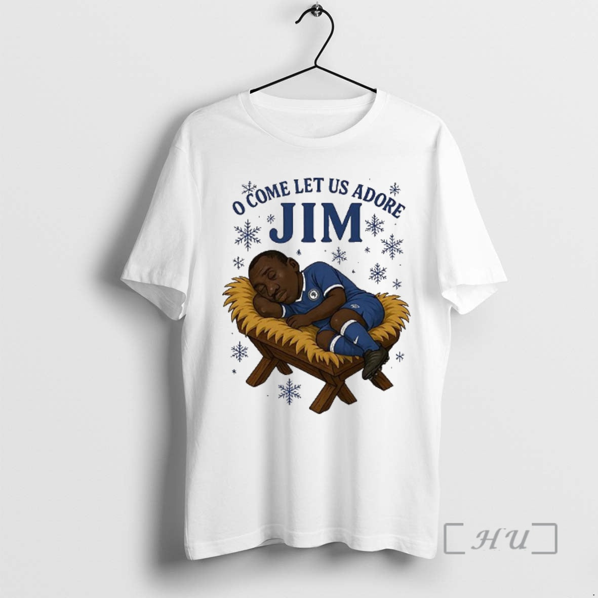 Officials O Come Let Us Adore Jim Chelsea Fc Christmas Caricature Premium T Shirts Sweater