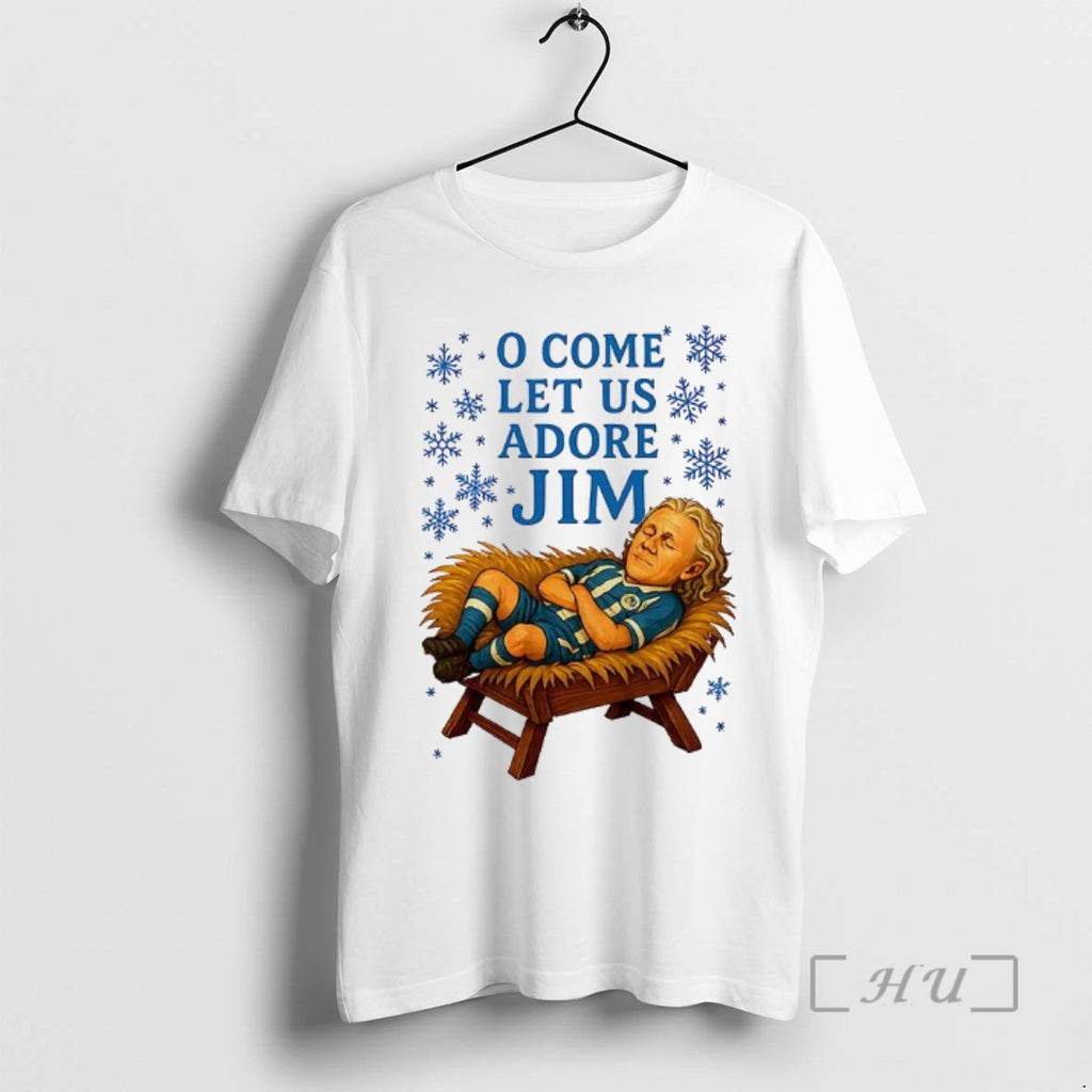 Officials O Come Let Us Adore Jim Wigan Athletic Football Christmas Premium T Shirts Sweater
