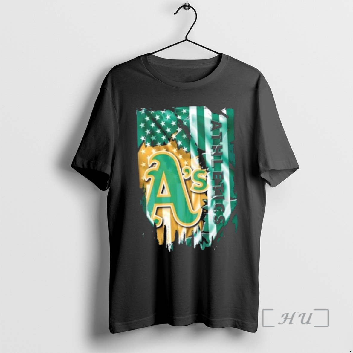 Officials Oakland Athletics Baseball X American Flag