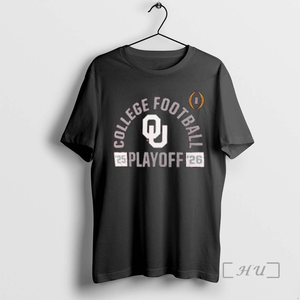 Officials Oklahoma Sooners 2025 26 College Football Playoff Touchdown Glory Circle Black Premium T Shirts