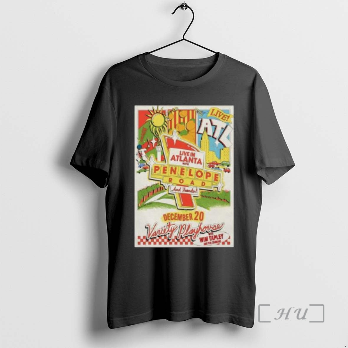 Officials Penelope Road And Friends December 20 2025 Atlanta Ga Circle Black Premium T Shirts